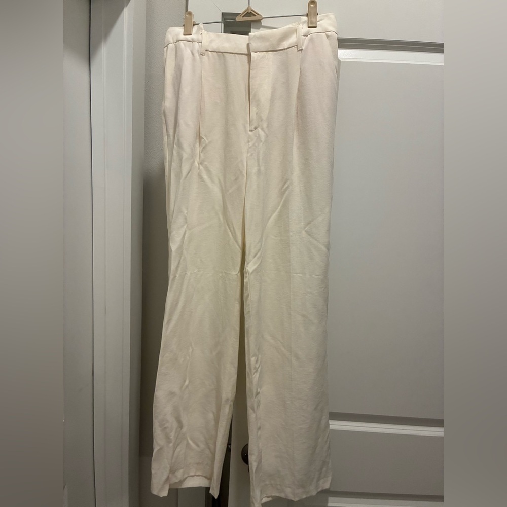 Zara Off-White Trousers